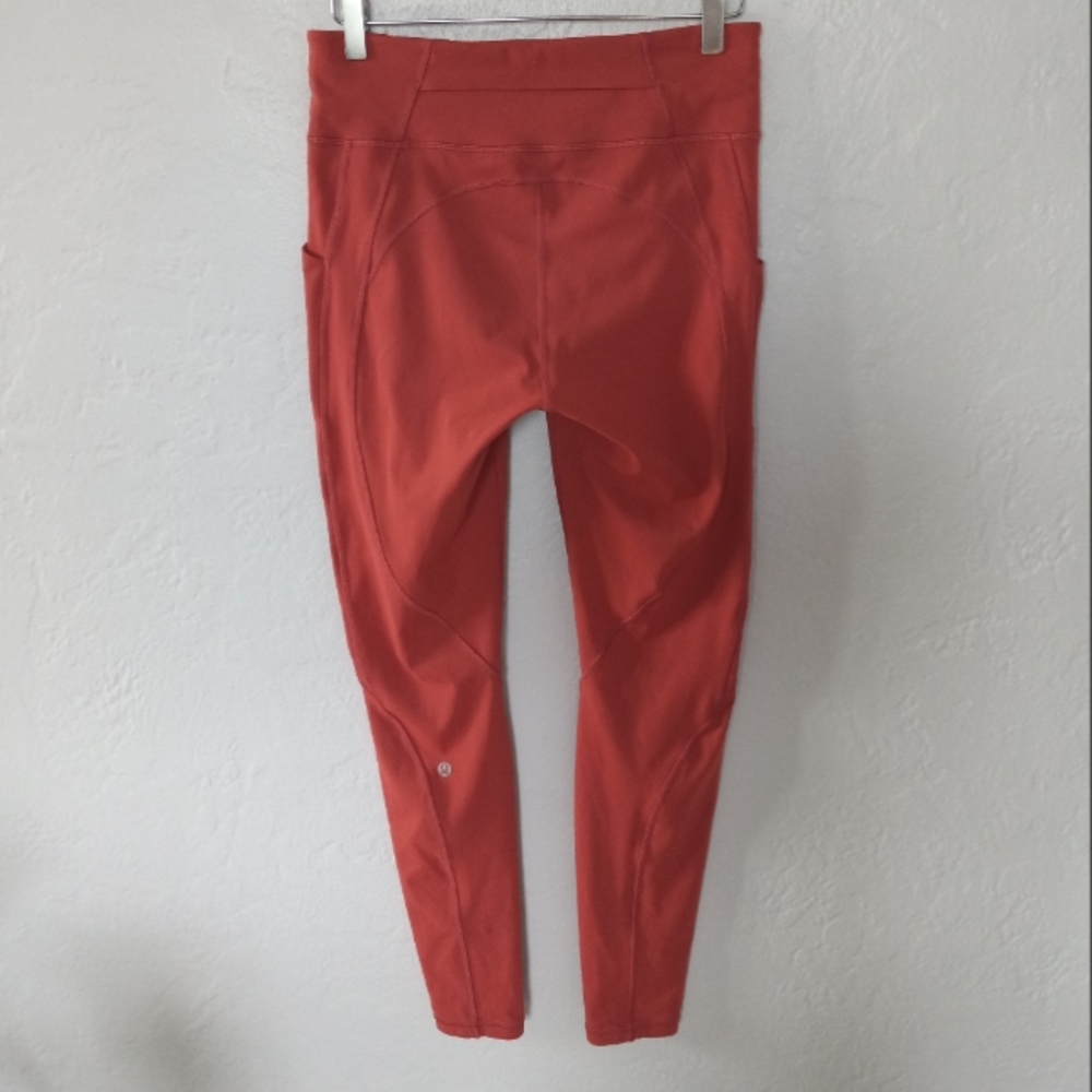 Lululemon Time To Sweat 28" Tight Brick Rose Full-On Luxtreme 8 - Picture 7 of 16